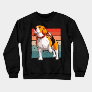 Beagle Retro Dog Lover Pet Owner Crewneck Sweatshirt